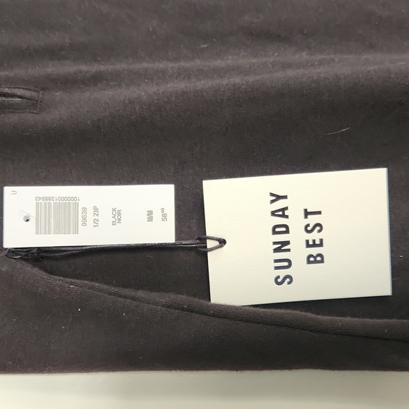 CLOSET CLOSING SALE - Black Aritzia Sunday Best 1/2 zip mini polo dress - Picture 5 of 8